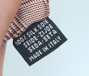 Ciro Citterio Men's Beige Silk Checked Tie