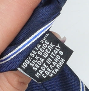 Hugo Boss Men's Blue Striped Silk Tie