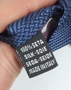 Romeo Gigli Men's Blue Silk Houndstooth Tie