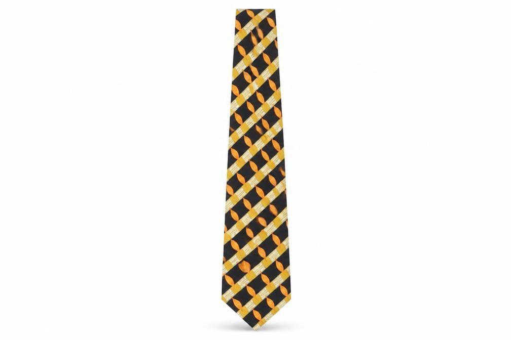 Front view of Michaelis Men's Multicoloured Silk Designer Tie