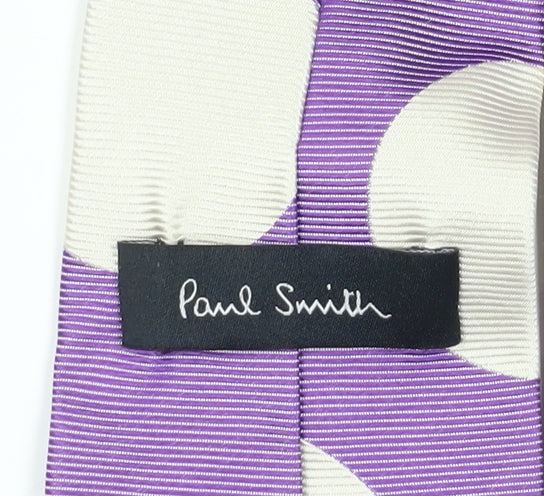 Paul Smith Men's Purple Polka Dot Silk Tie
