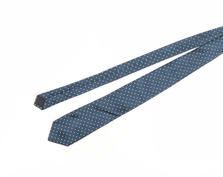 BOSS Men's Blue Silk Polka Dot Tie