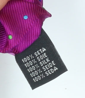 John Lewis Men's Purple Silk Polka Dot Tie, Elegant Design