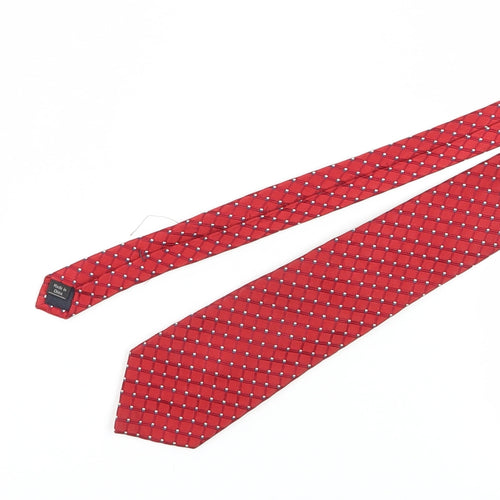 Jones New York Men's Red Geometric Silk Tie