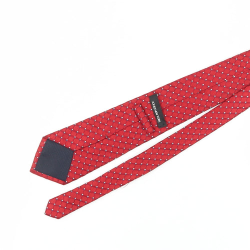 Jones New York Men's Red Geometric Silk Tie