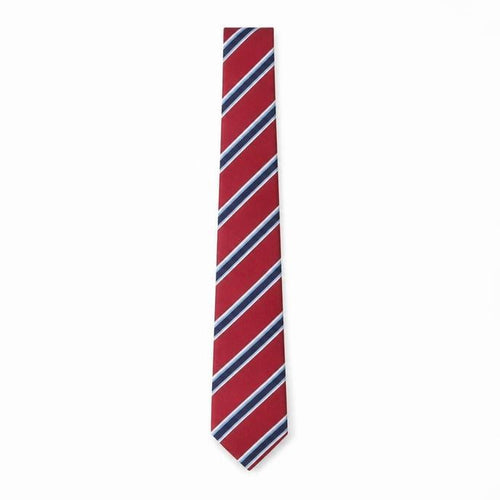 Michelsons of London Men's Red Striped Tie