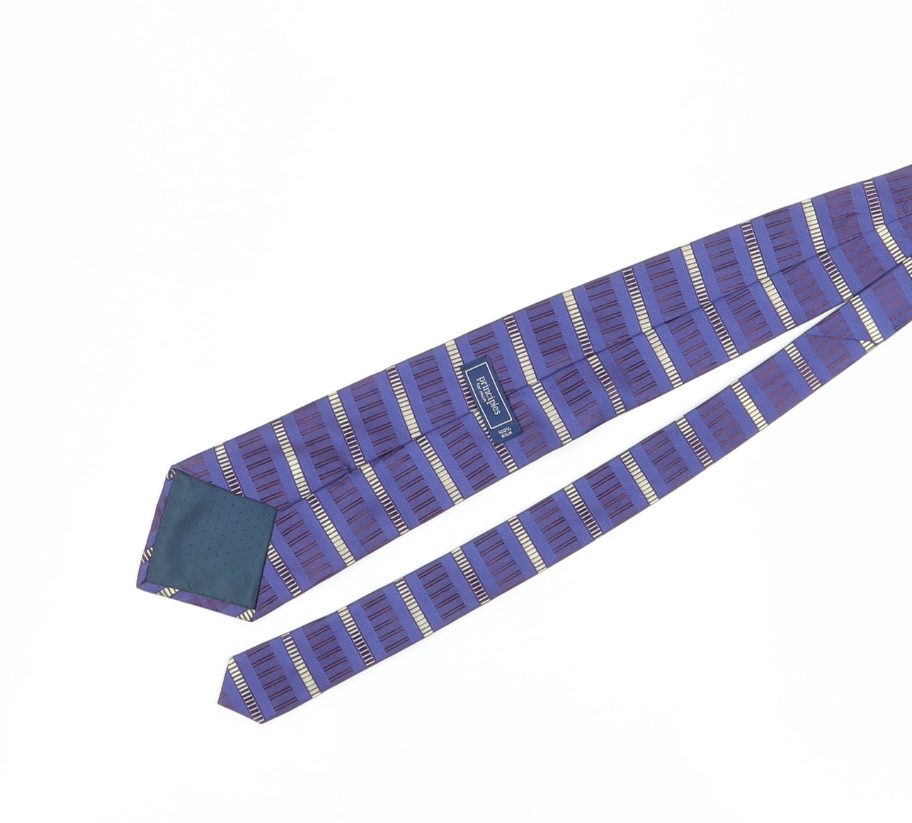 Principles for Men Blue Striped Silk Tie