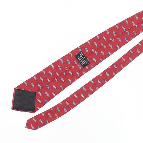 Alister Reid Men's Red Silk Union Jack Tie