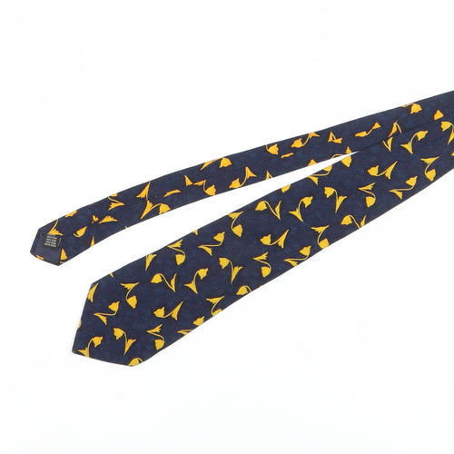 Pierre Cardin Men's Blue Silk Floral Tie