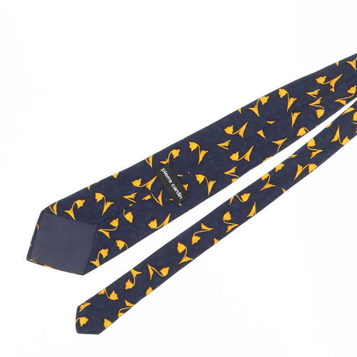 Pierre Cardin Men's Blue Silk Floral Tie