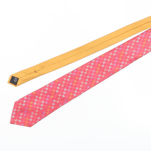 Jones New York Men's Pink Floral Silk Tie