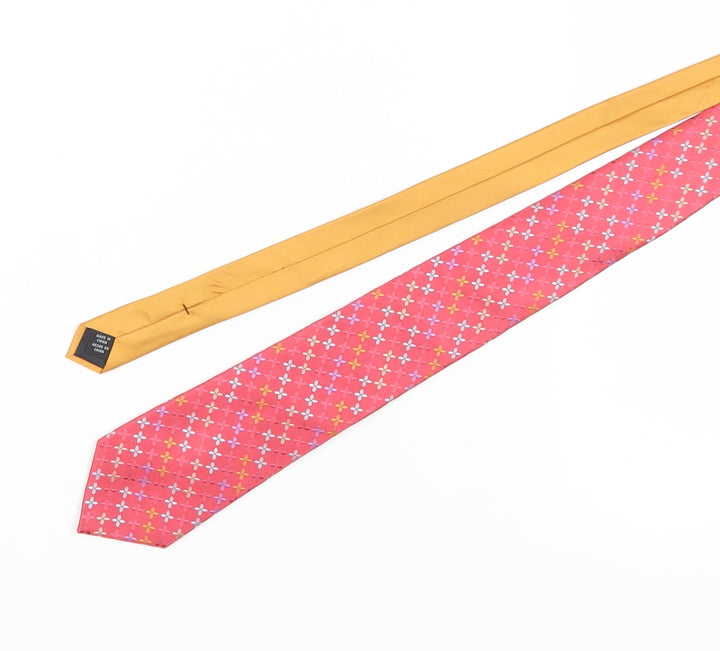 Jones New York Men's Pink Floral Silk Tie