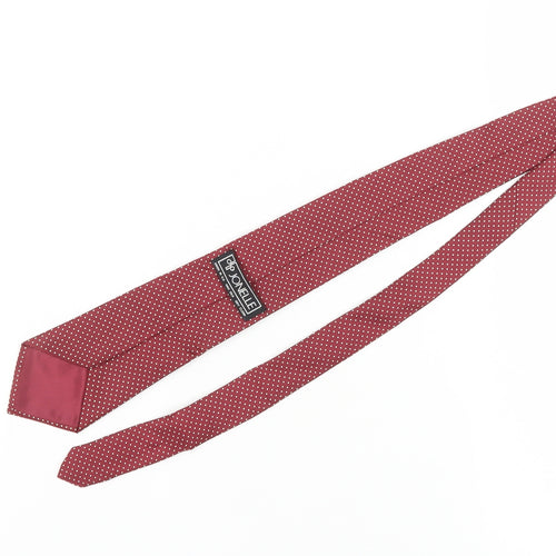 Jonelle Men's Red Silk Polka Dot Tie