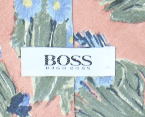 Hugo Boss Floral Silk Men's Tie Multicoloured