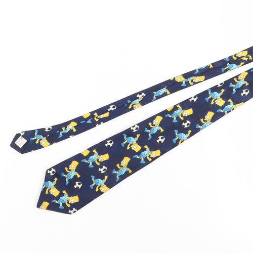 BHS Men's Blue Simpsons Cartoon Tie