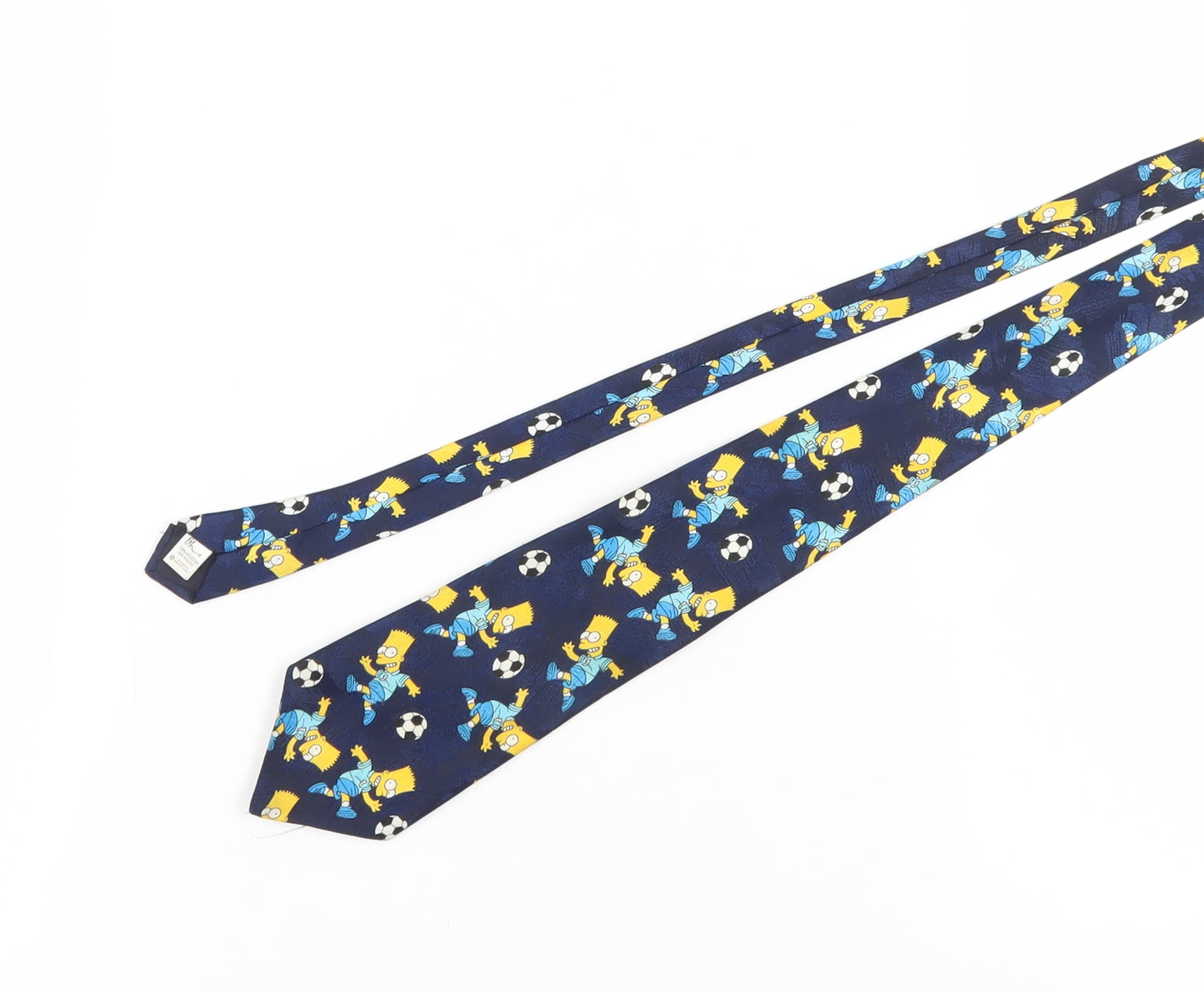 BHS Men's Blue Simpsons Cartoon Tie