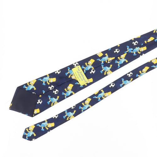 BHS Men's Blue Simpsons Cartoon Tie