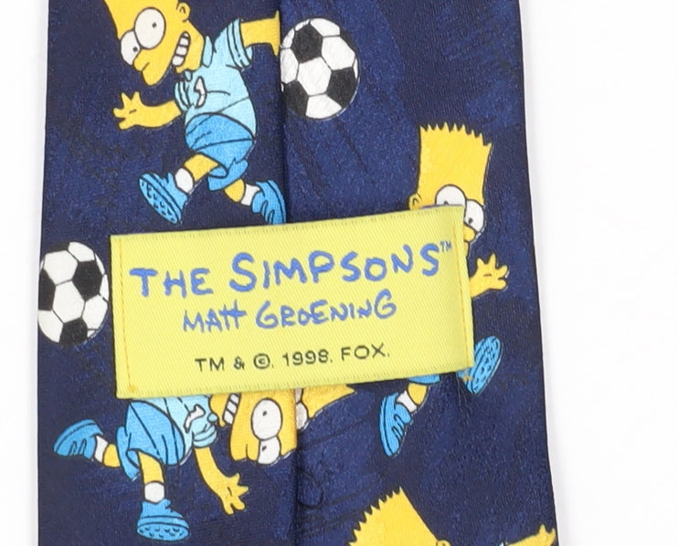 BHS Men's Blue Simpsons Cartoon Tie