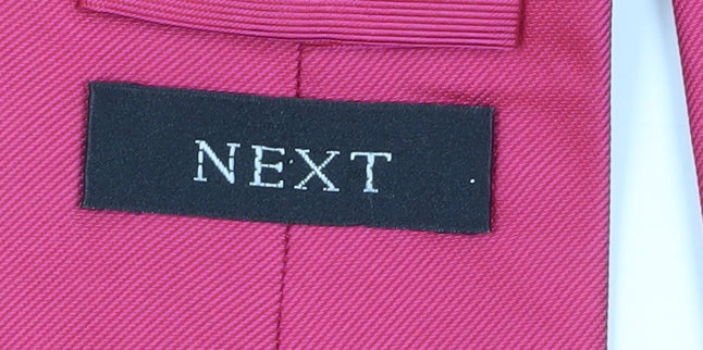 Next Men's Pink Silk Tie - One Size Elegant Accessory