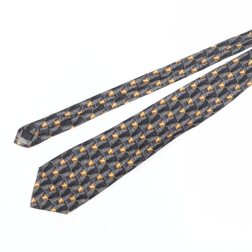 Jaeger Men's Multicoloured Floral Silk Tie