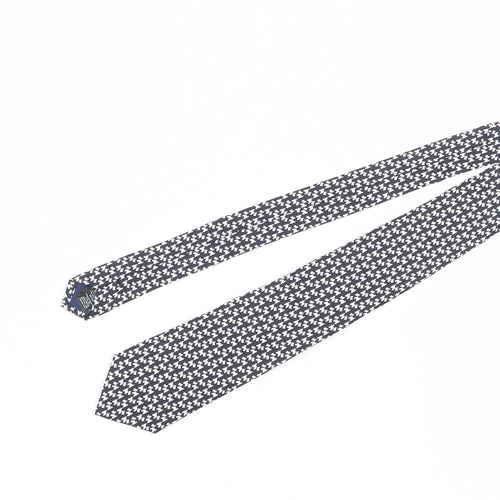 Marks and Spencer Men's Black Geometric Silk Tie