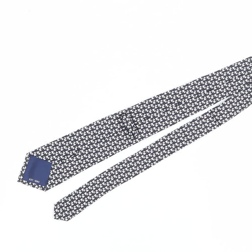 Marks and Spencer Men's Black Geometric Silk Tie