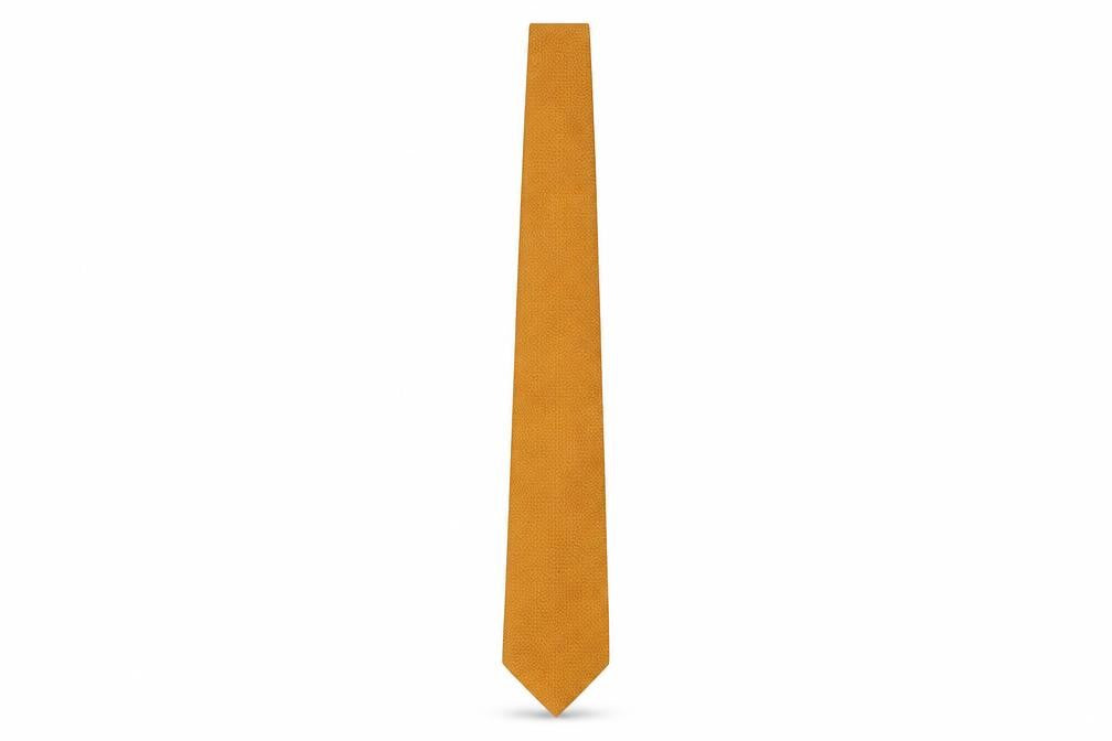 Front view of Cadenza for Alexandra Gold Geometric Men's Tie