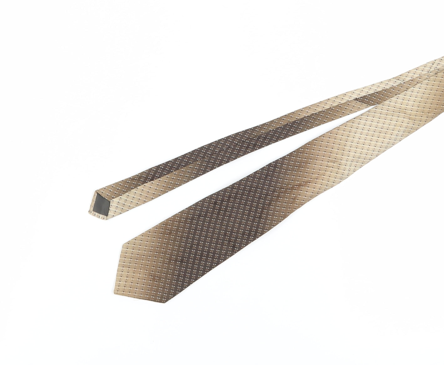 Dunn & Co. Men's Beige Geometric Tie Polyester One Size