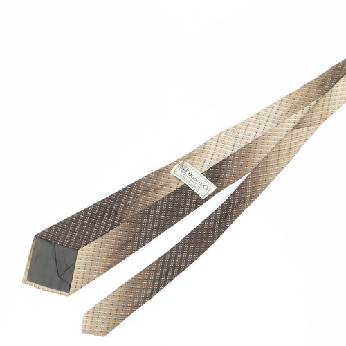 Dunn & Co. Men's Beige Geometric Tie Polyester One Size
