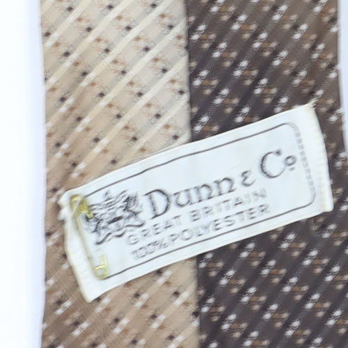 Dunn & Co. Men's Beige Geometric Tie Polyester One Size