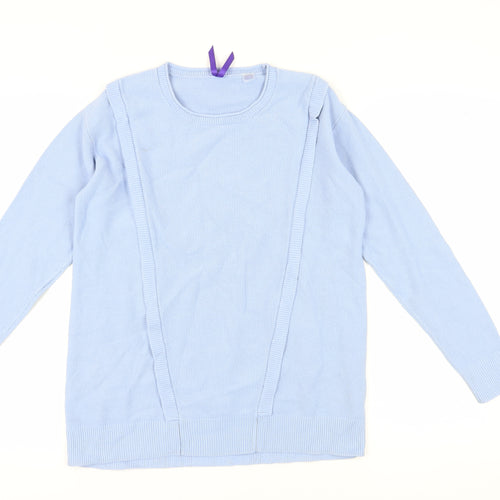 Seraphine Women's Blue Knit Pullover Jumper S
