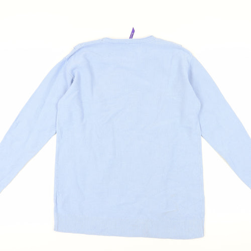 Seraphine Women's Blue Knit Pullover Jumper S