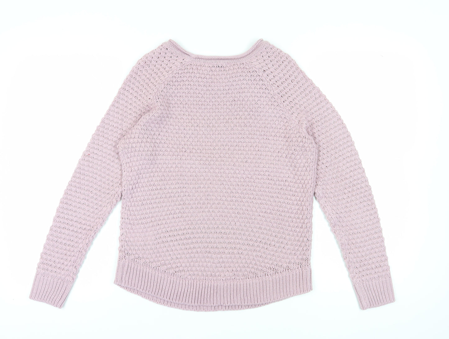 Linea Tesini Women's Purple Acrylic Pullover Jumper