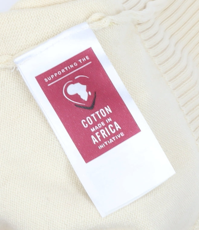 Bonprix Women’s Beige V-Neck Pullover Jumper Size 12