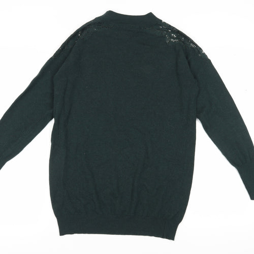 Wallis Women's Green Pullover Jumper, Size S, High Neck