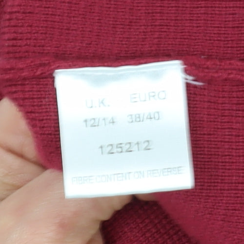 Eastex Women's Red V-Neck Cardigan Size 12