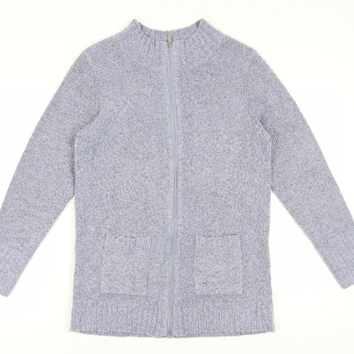 Julipa Women's Grey Full Zip Jumper, Size 12/14