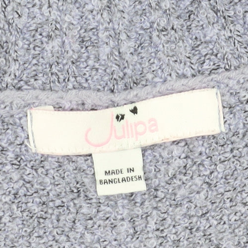 Julipa Women's Grey Full Zip Jumper, Size 12/14