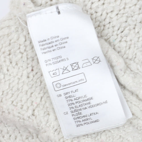 Divided Women's Ivory Cable-Knit Pullover Jumper