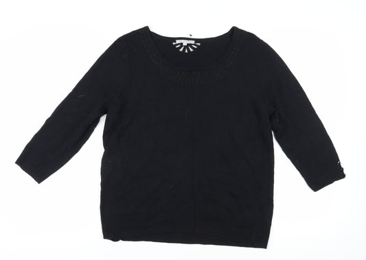 Marks and Spencer Women's Black Pullover Jumper Size 16