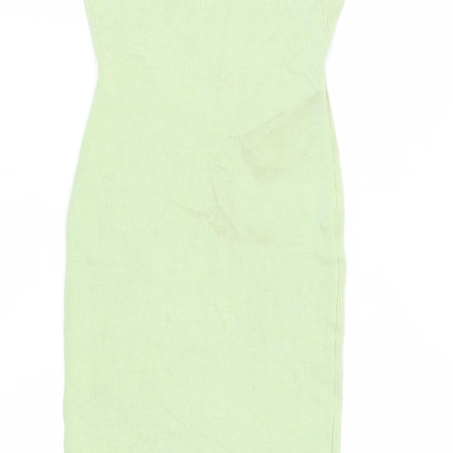 Missguided Women's Green Midi Bodycon Dress M