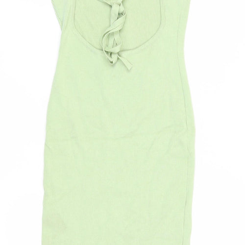 Missguided Women's Green Midi Bodycon Dress M
