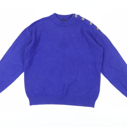 Marks and Spencer Women's Blue Pullover Jumper Size S
