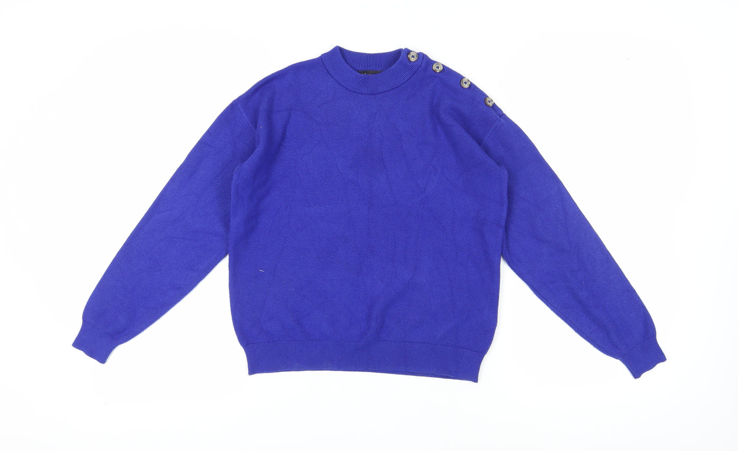 Marks and Spencer Women's Blue Pullover Jumper Size S