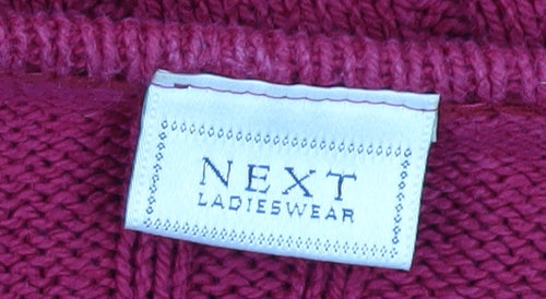 Next Women's Red Cardigan Large Cotton Knit
