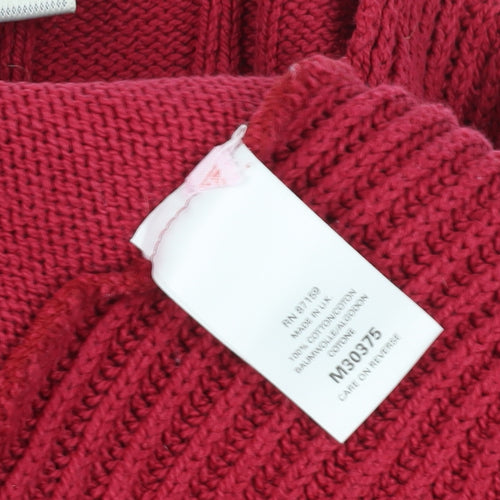 Next Women's Red Cardigan Large Cotton Knit