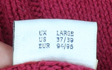 Next Women's Red Cardigan Large Cotton Knit