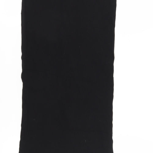ASOS Women's Black Size 10 Pencil Skirt with Button Accent