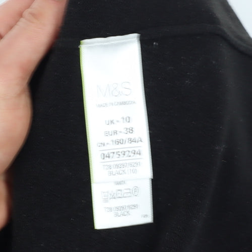 Marks and Spencer Women's Black V-Neck Pullover Jumper