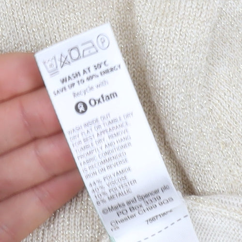 Marks & Spencer Women's Beige Cardigan Size 18